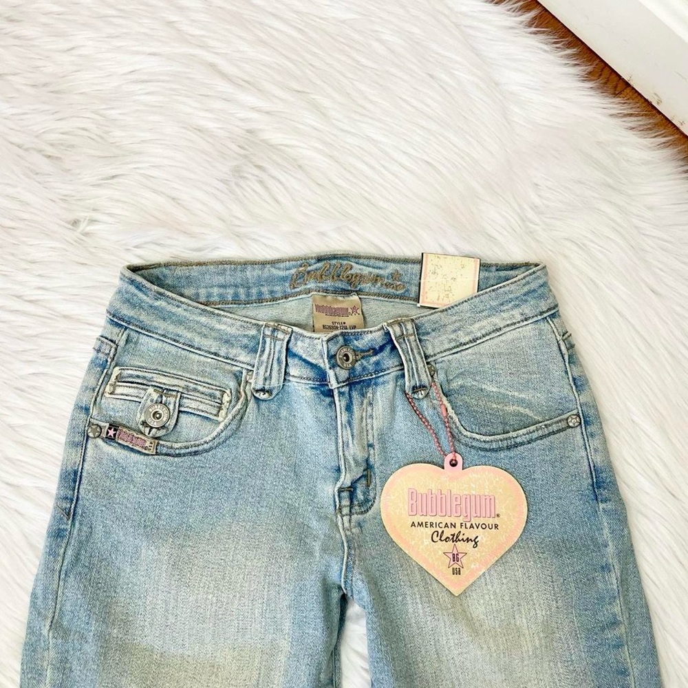Vintage Y2K capri jeans 🌺 by Bubblegum - Picture 2 of 5